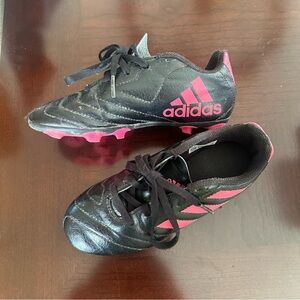 Adidas Black and Pink Soccer Cleats Size 13